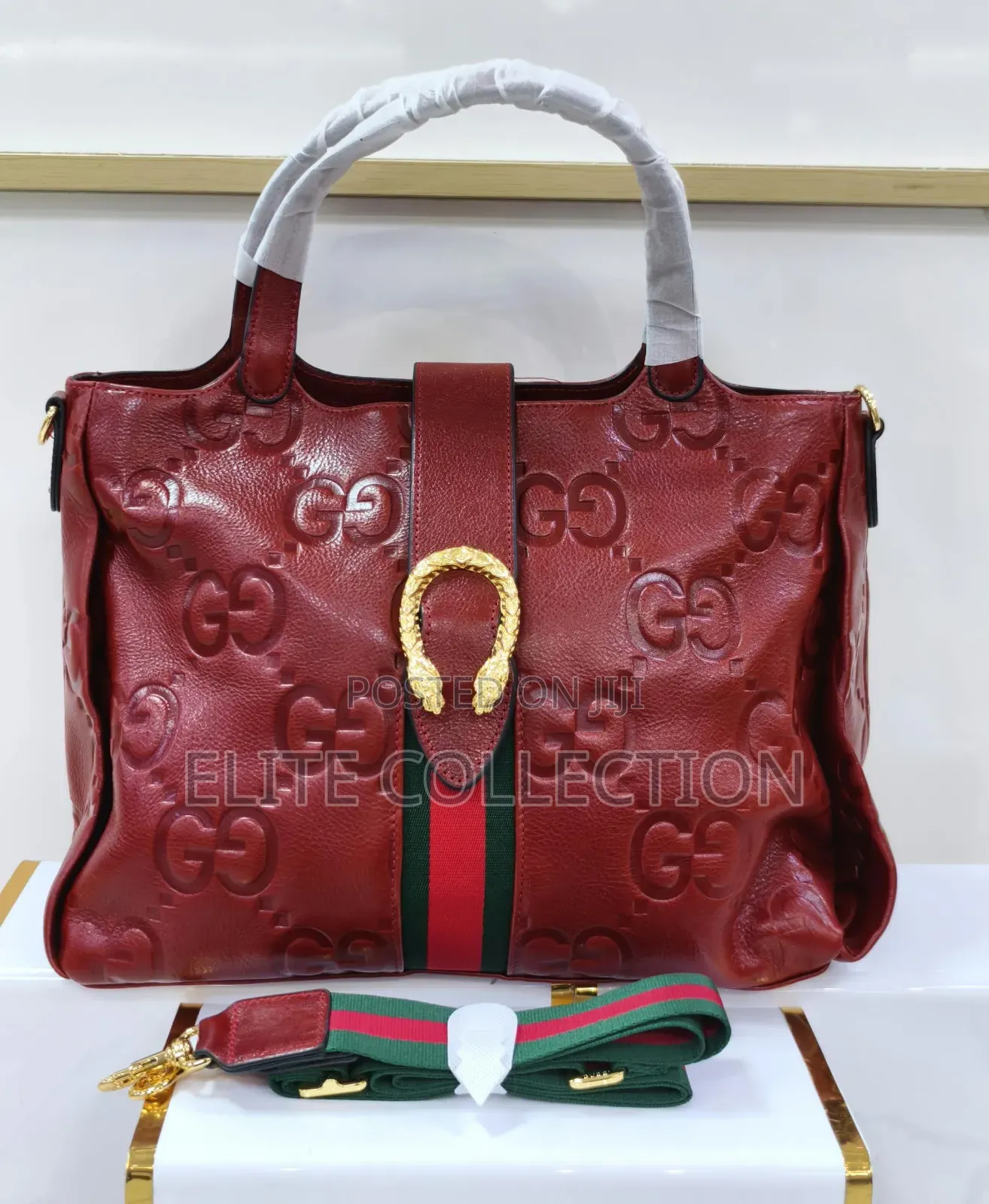 High Quality Gucci Leather Bag It's leather . Available as Displayed