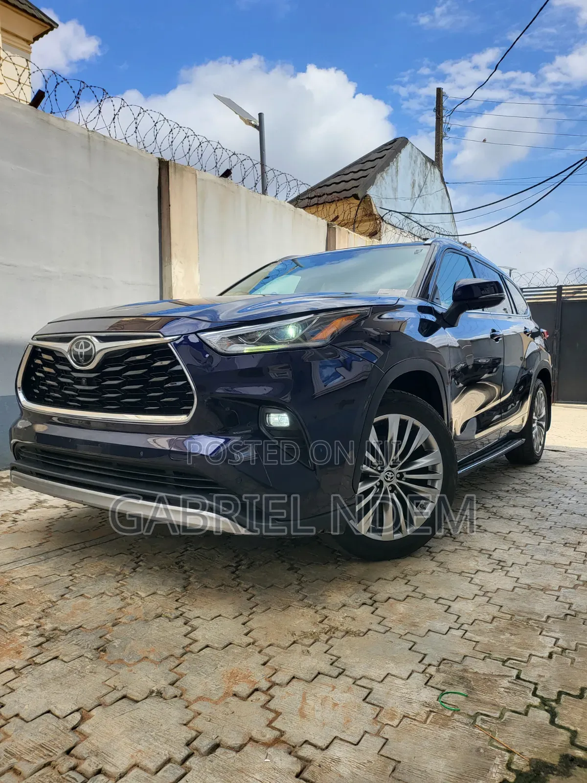 Toyota Highlander Platinum 2021 Blue