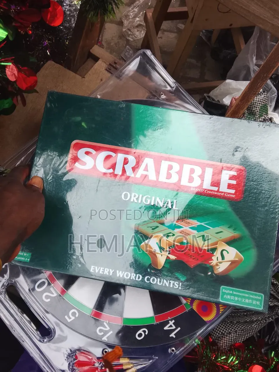 4in1 Fun Board Games.  ( Chess, Dart, Scrabble, Whot)