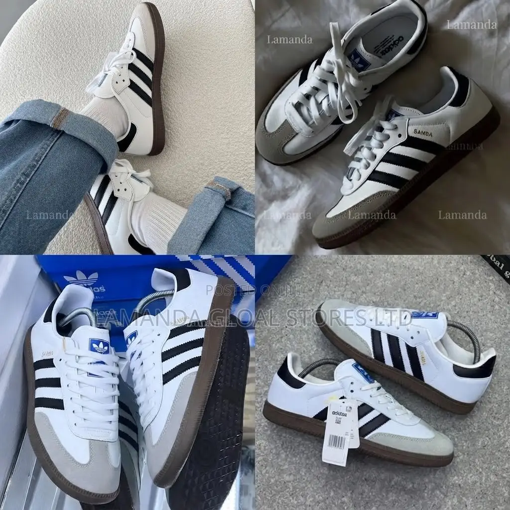 Adidas Samba OG White and Black Sneakers