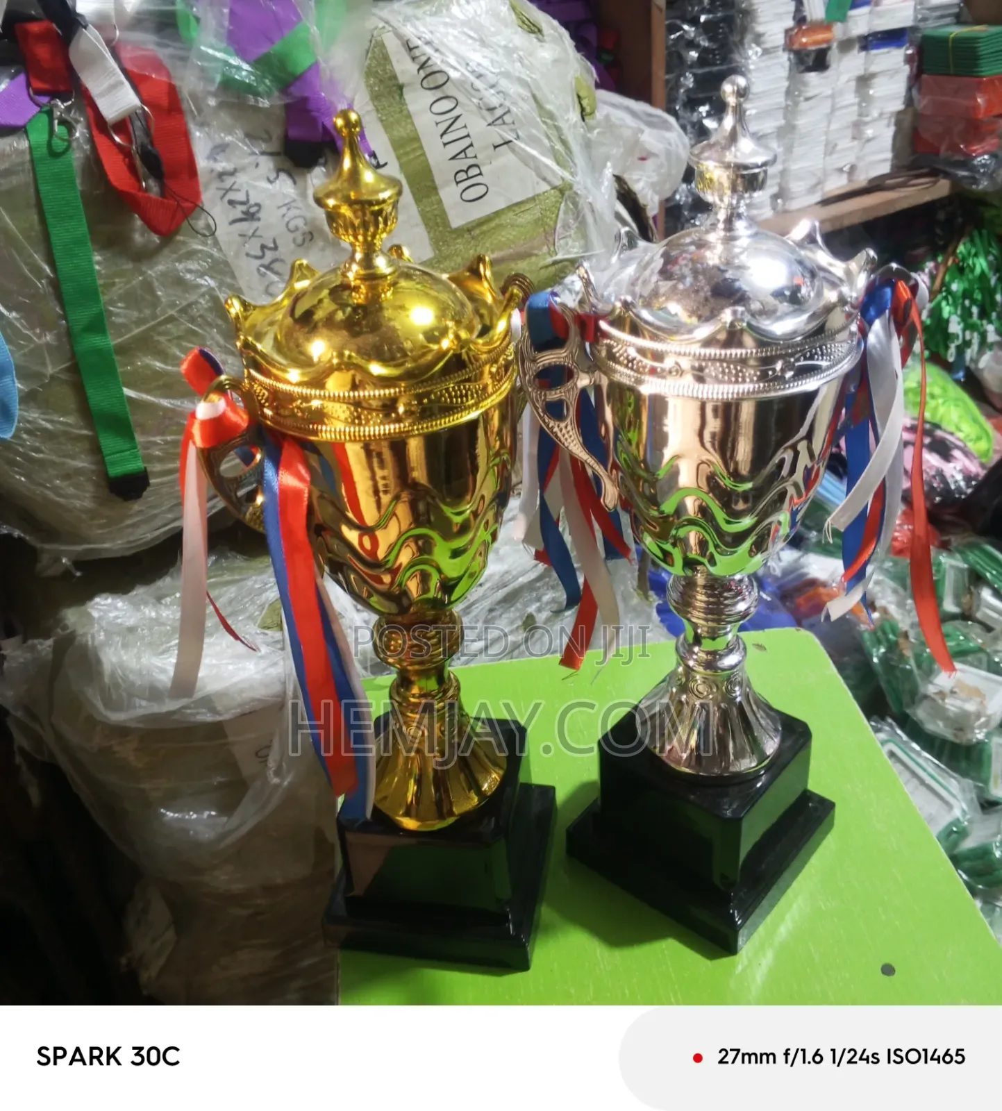 "2in1 Quality Trophies Combo" Silver and Gold Trophy for Winners 