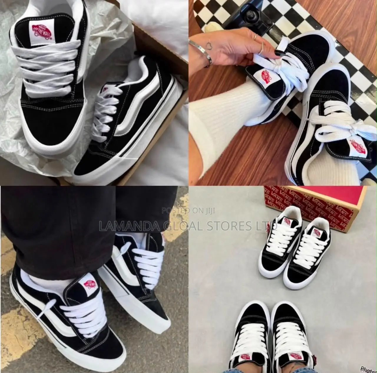Vans Knu Skool Chunky Black/White Sneakers