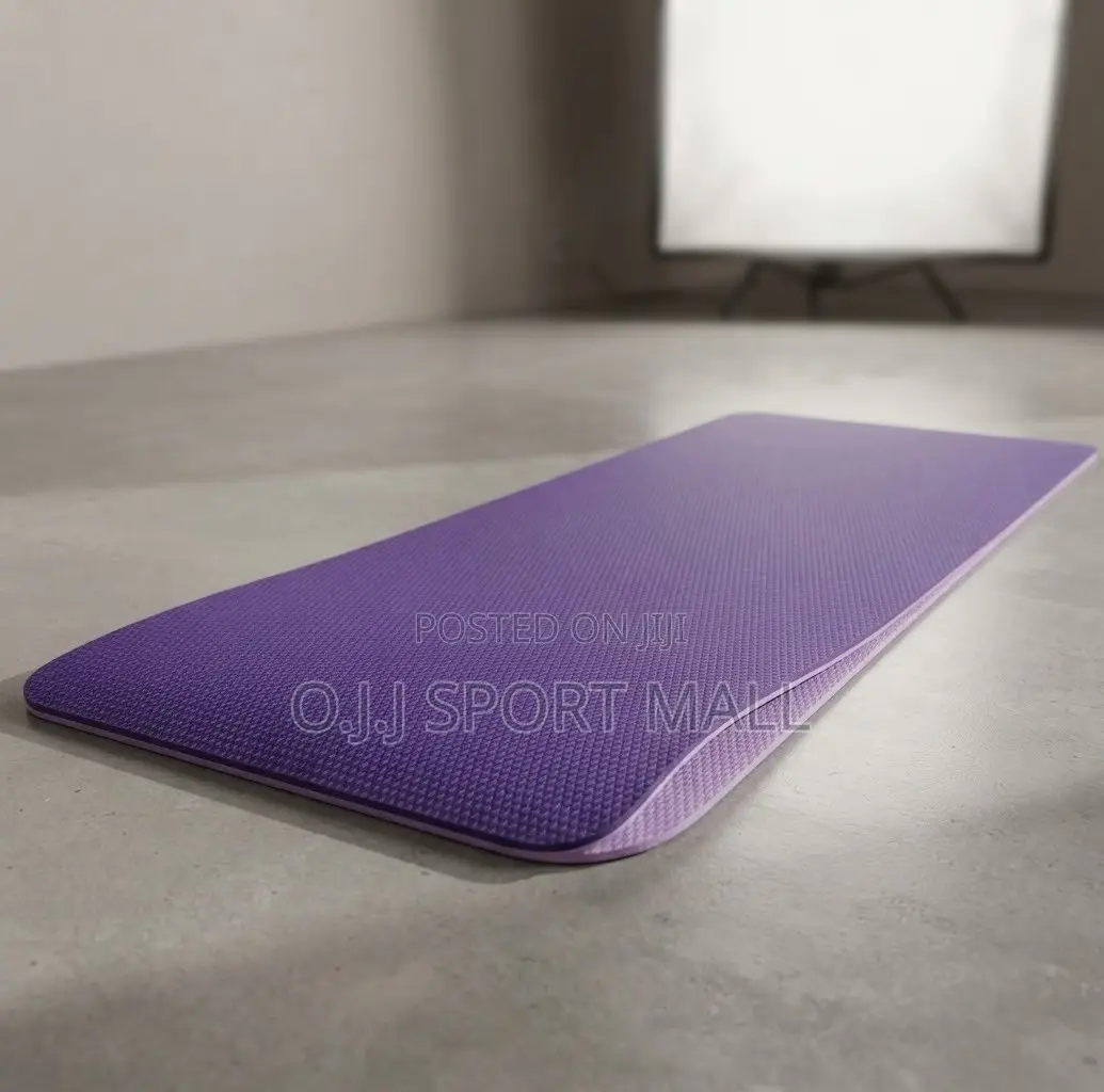 Purple Dual Yoga Mat – EVA Gym Exercise Mat