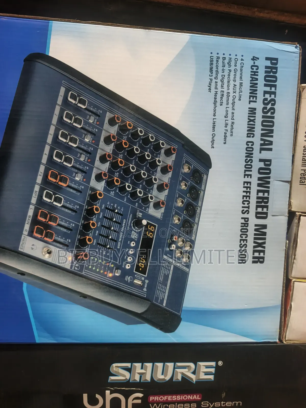 4 Channels Professional Powered Audio Mixer Equipped With a Built In.
