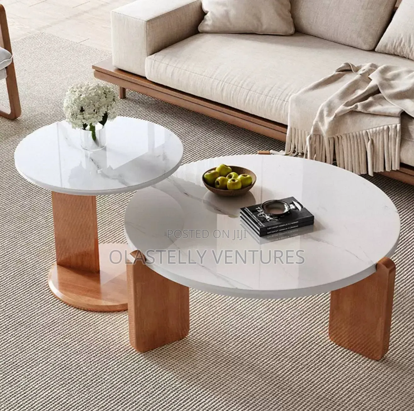 Marble Double Center Table, Real Marble Table T.