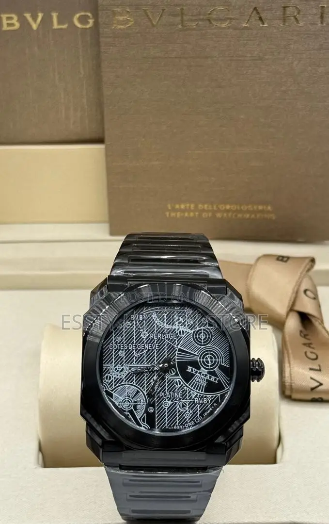 Automatic Quality Luxury Bvlgari Men Wristwatch