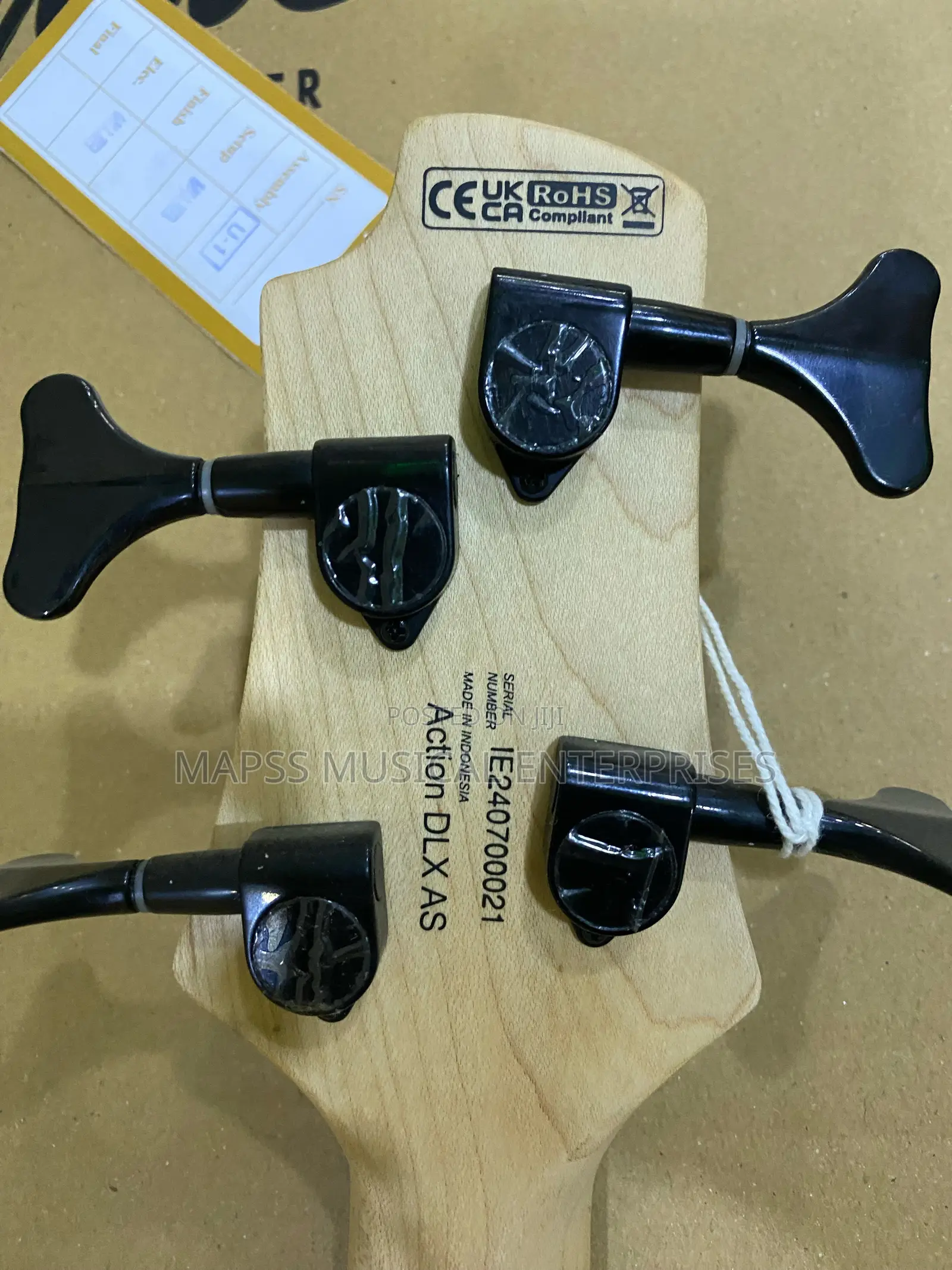 Cort Action DLX AS Open Pore Natural 4-String Electric Bass Guitar