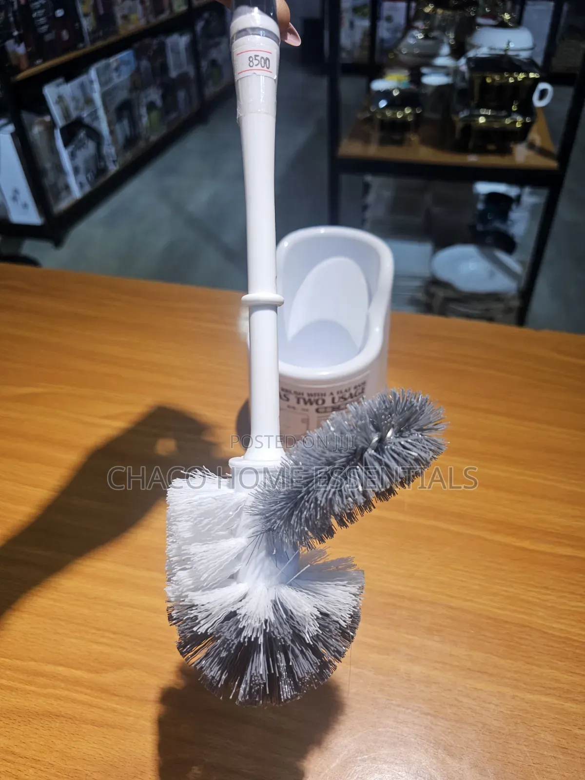 Double-Headed 2-Way Toilet Cleaning Brush With Holder Set