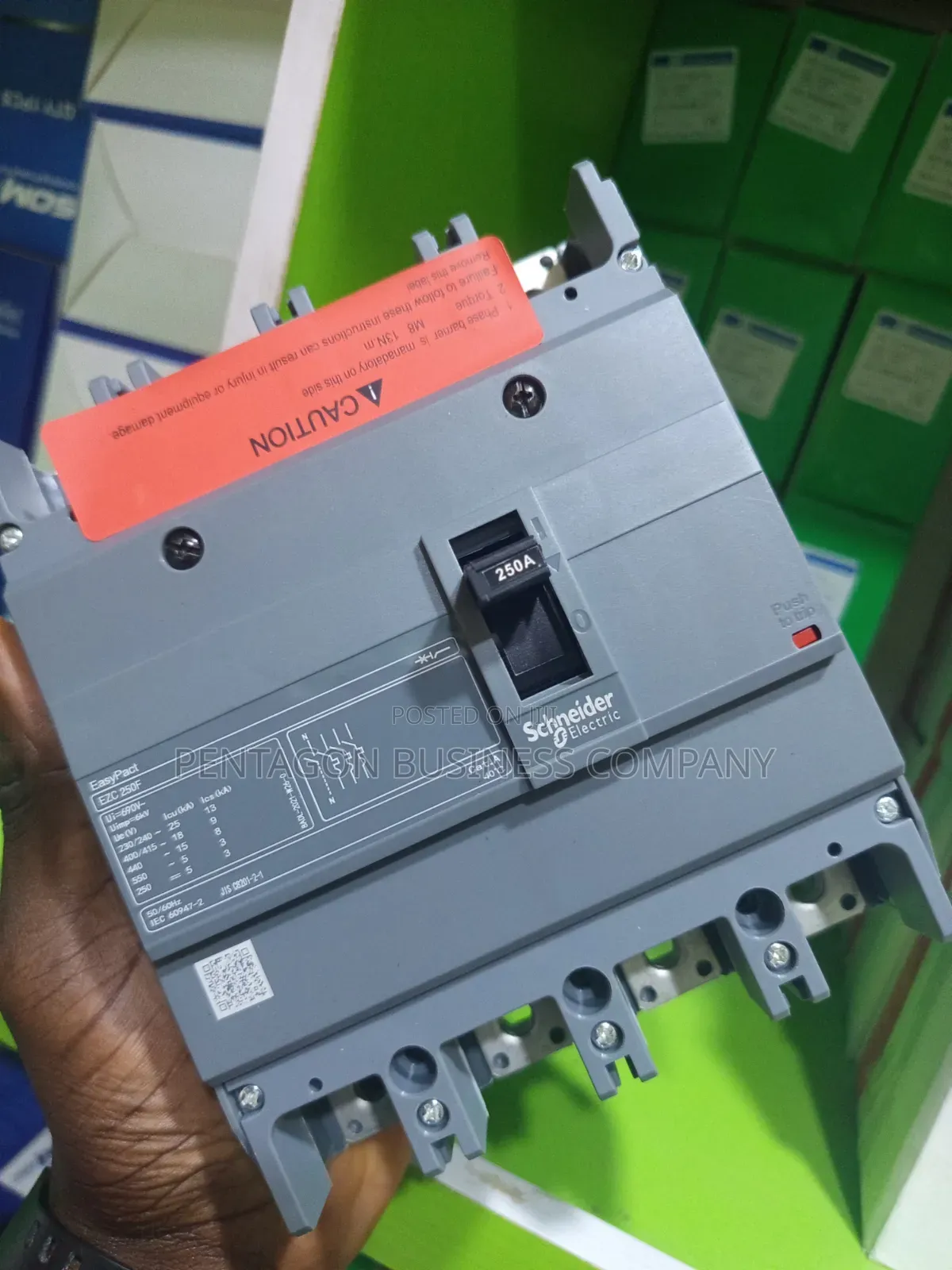 250Ahms 4POLE Schneider Electric Easy Pact McCb Breaker.