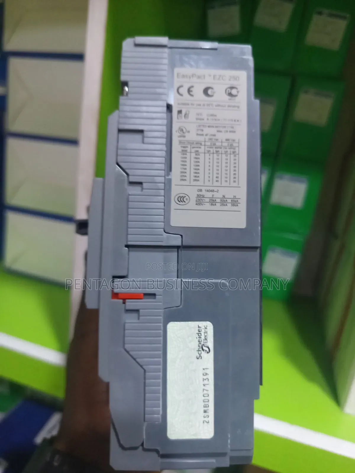 250Ahms 4POLE Schneider Electric Easy Pact McCb Breaker.