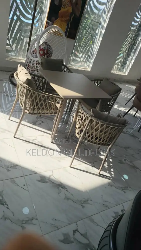 Sets of Garden Chairs With Cushion and Table