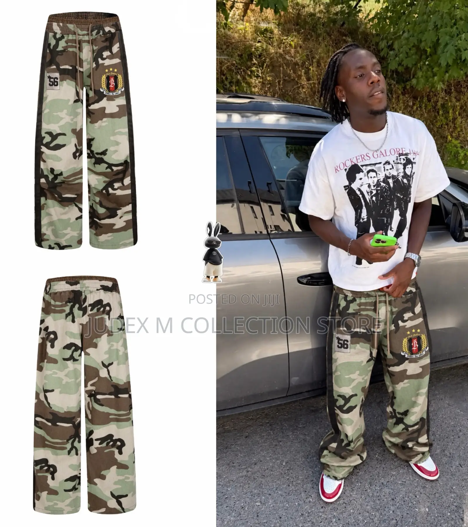 Lixury Camo Long Trouser and Baggy Jean