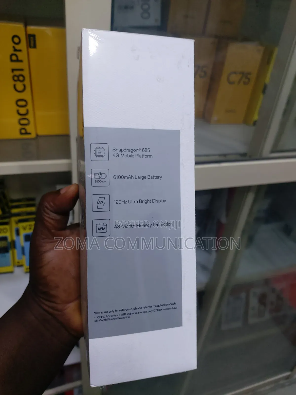 New Oppo A6x 128 GB Gray