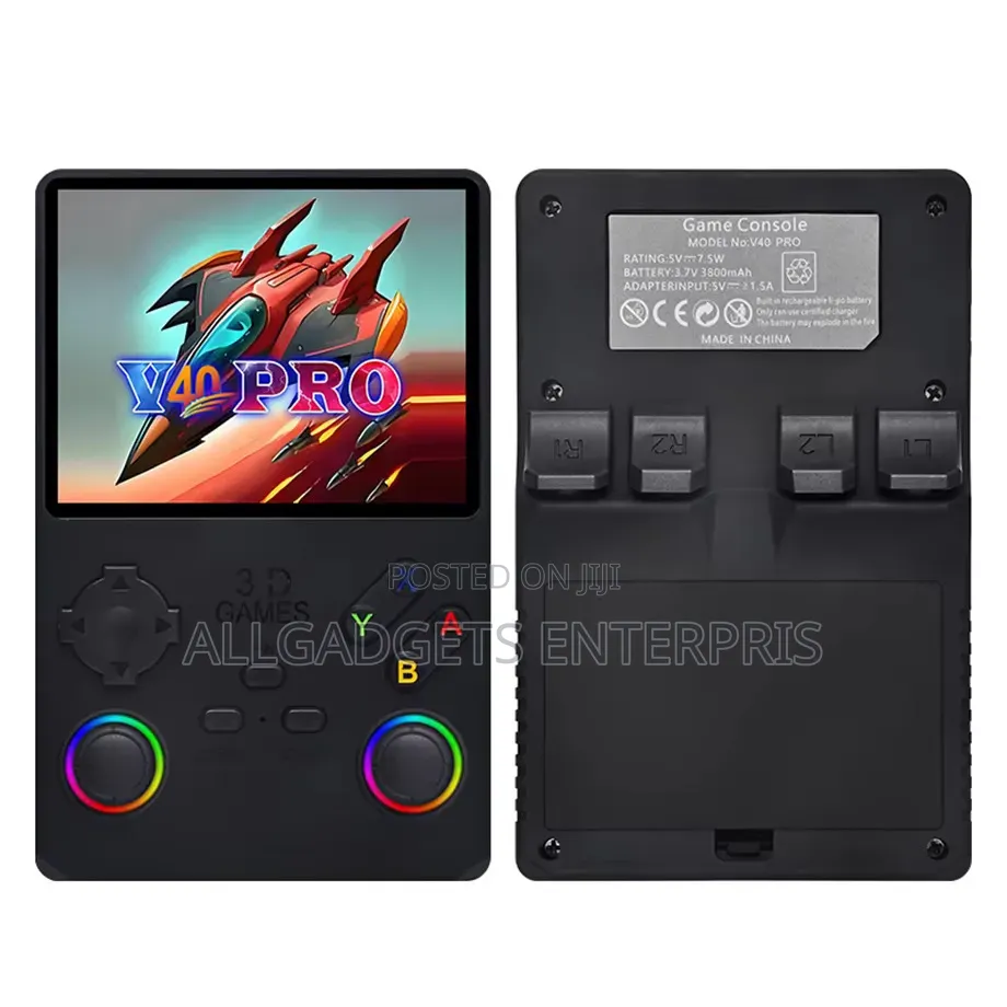 Porodo Gaming 4" Square Display Retro Handheld Game Console