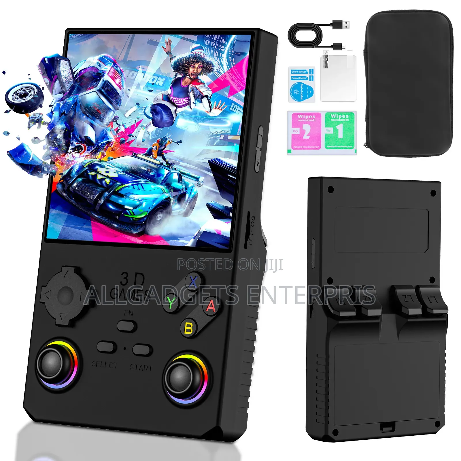 Porodo Gaming 4" Square Display Retro Handheld Game Console