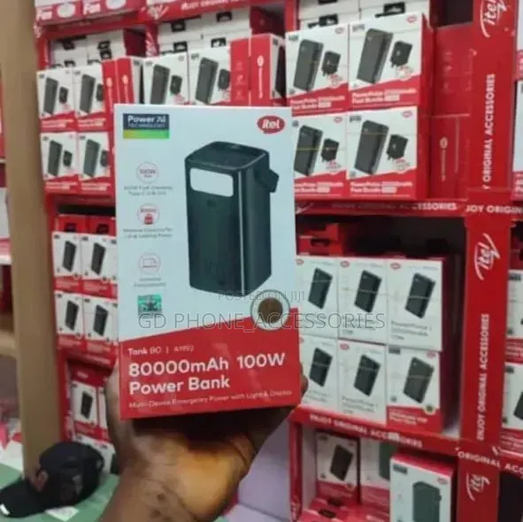 Brand New Itel Tank 80 (80,000mAh) 100W Ultra Fast Charging Power Bank