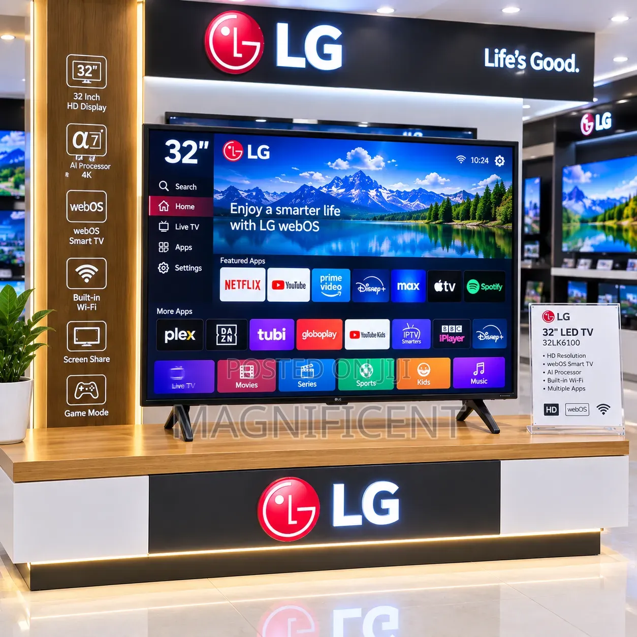 LG 32′′ UHD AI Smart TV UA73 | | webOS | HDR10 Pro