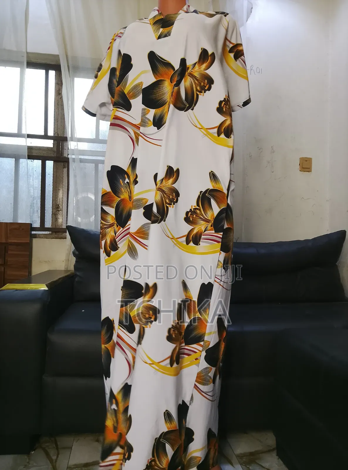 Radiant Golden Lily Long Dress