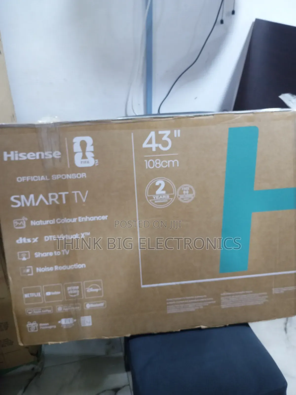 Hisense 43-Inch Frameless Full HD Smart LED TV (VIDAA U7 Platform)
