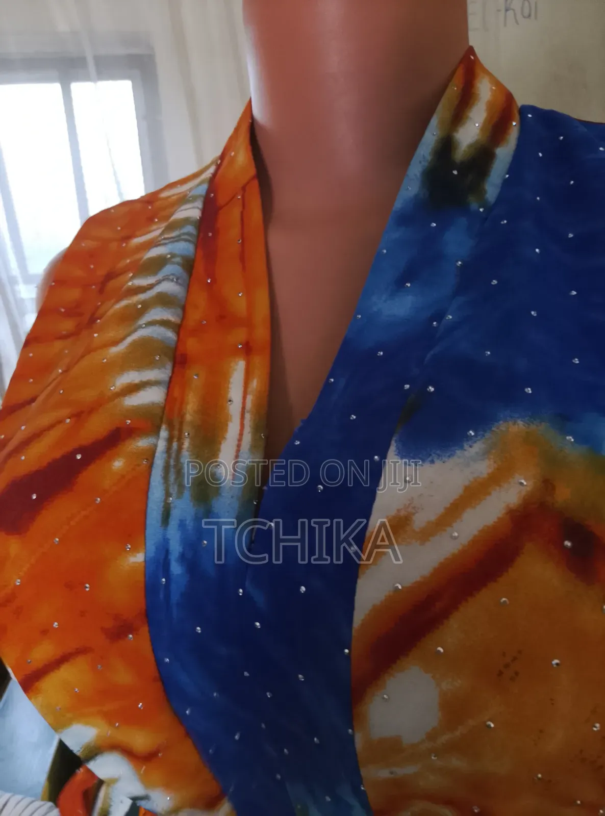 Crystal-Embellished Vibrant Dress