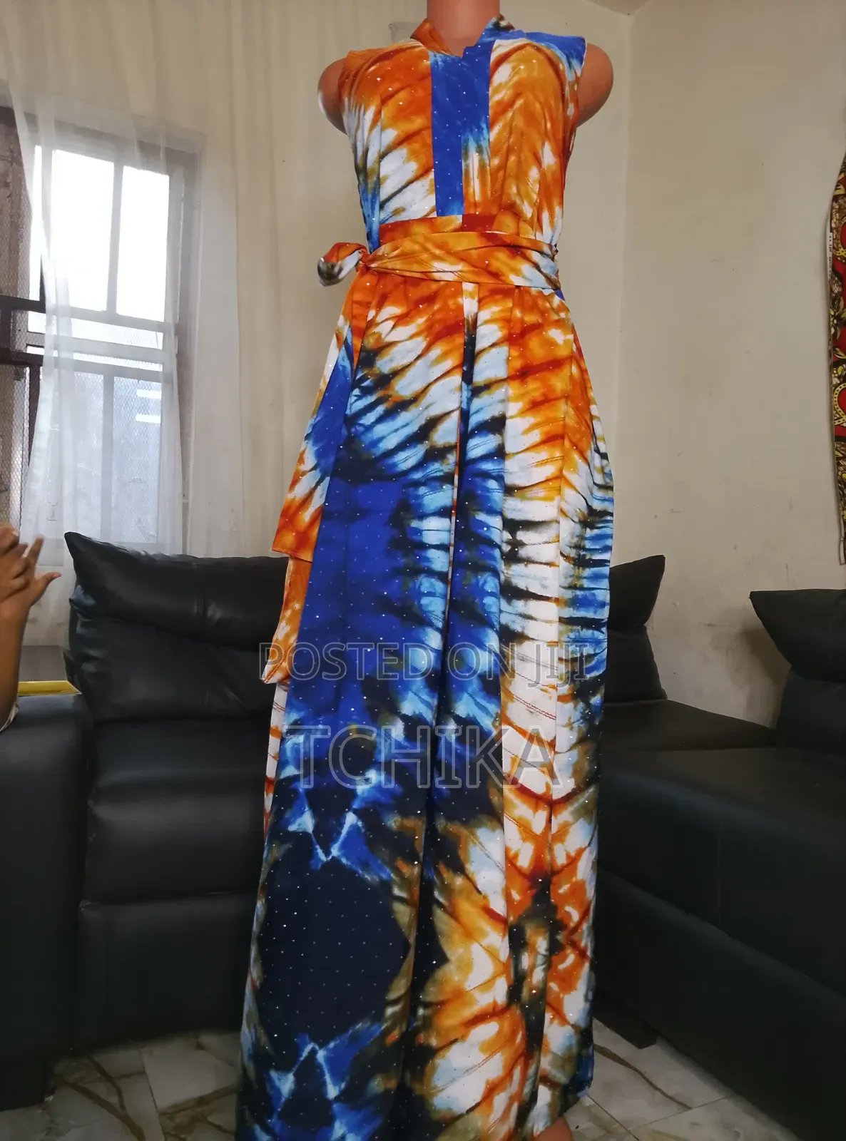 Crystal-Embellished Vibrant Dress