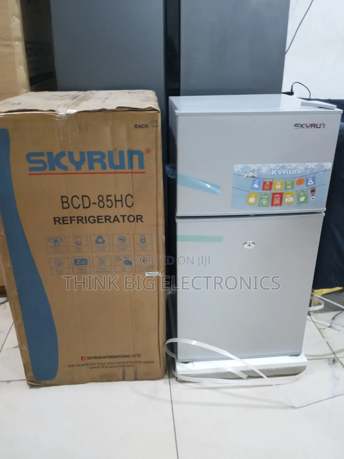 Skyrun BCD-85HC Fast-Cooling Double Door Refrigerator