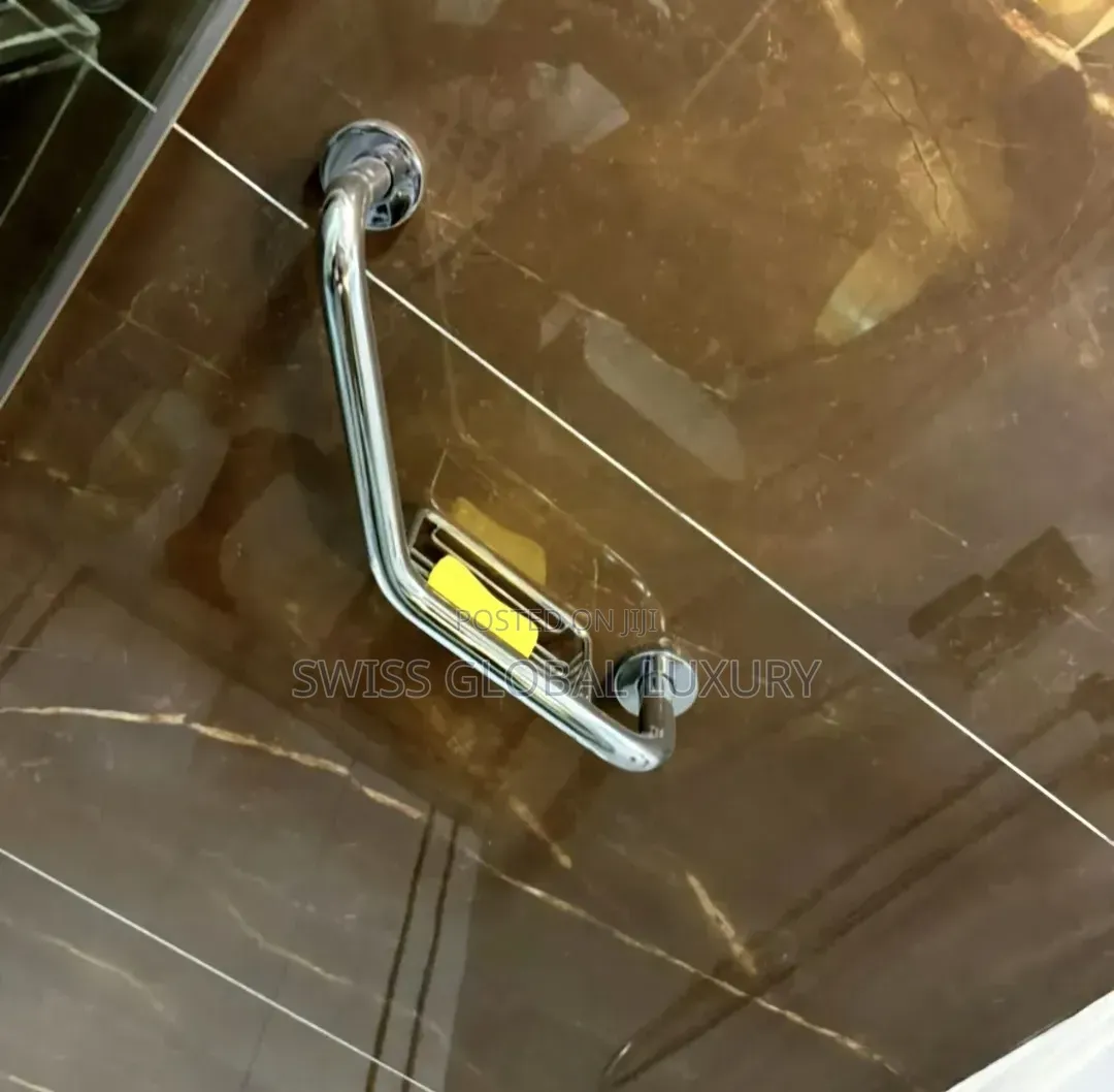 Grab Bar With Soap Holder