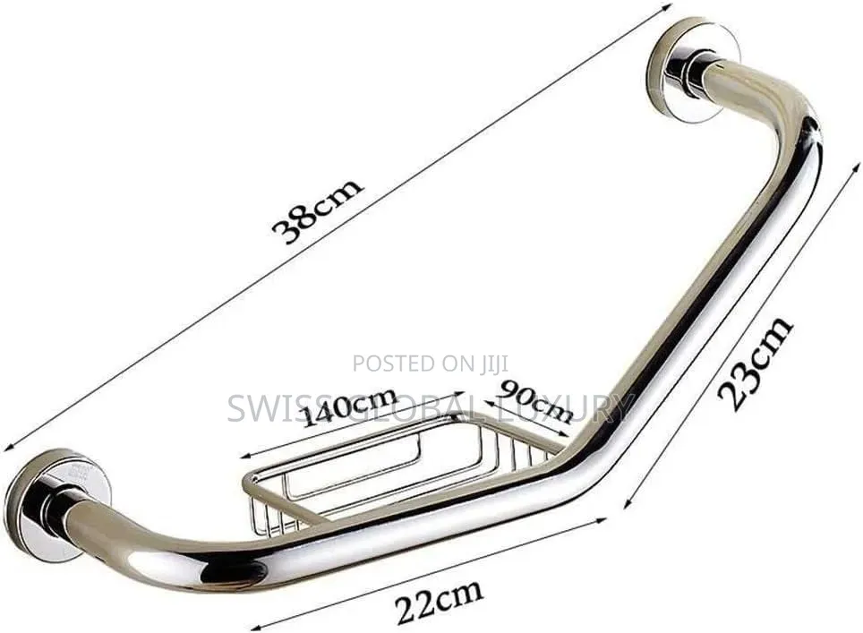 Grab Bar With Soap Holder