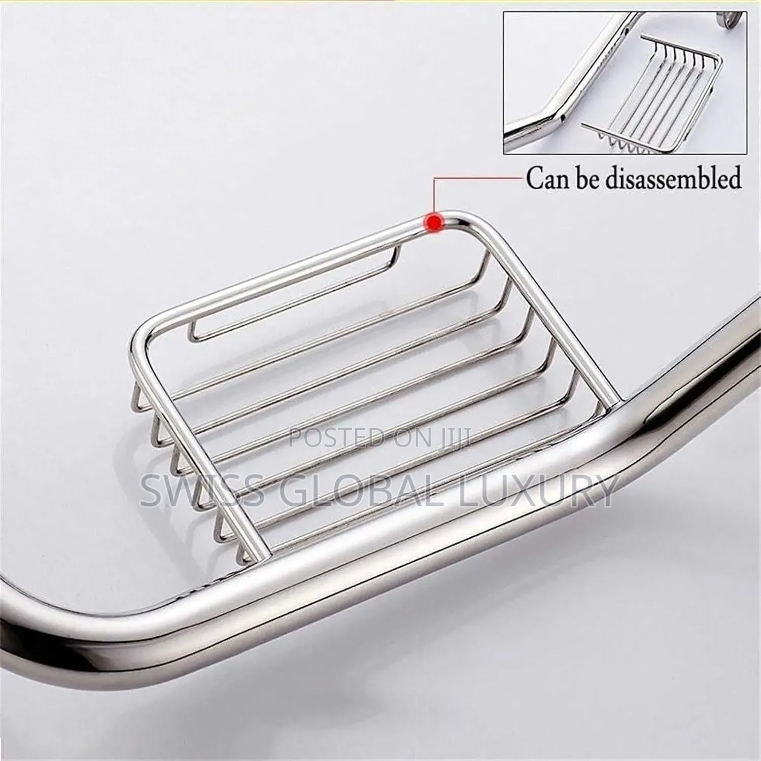 Grab Bar With Soap Holder
