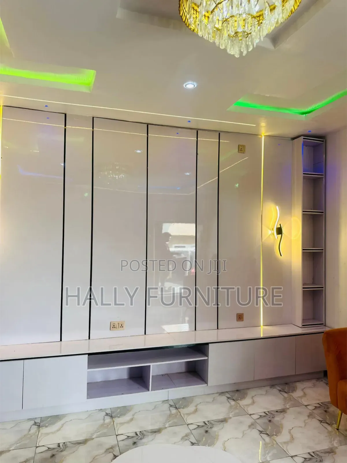 Off White TV Console