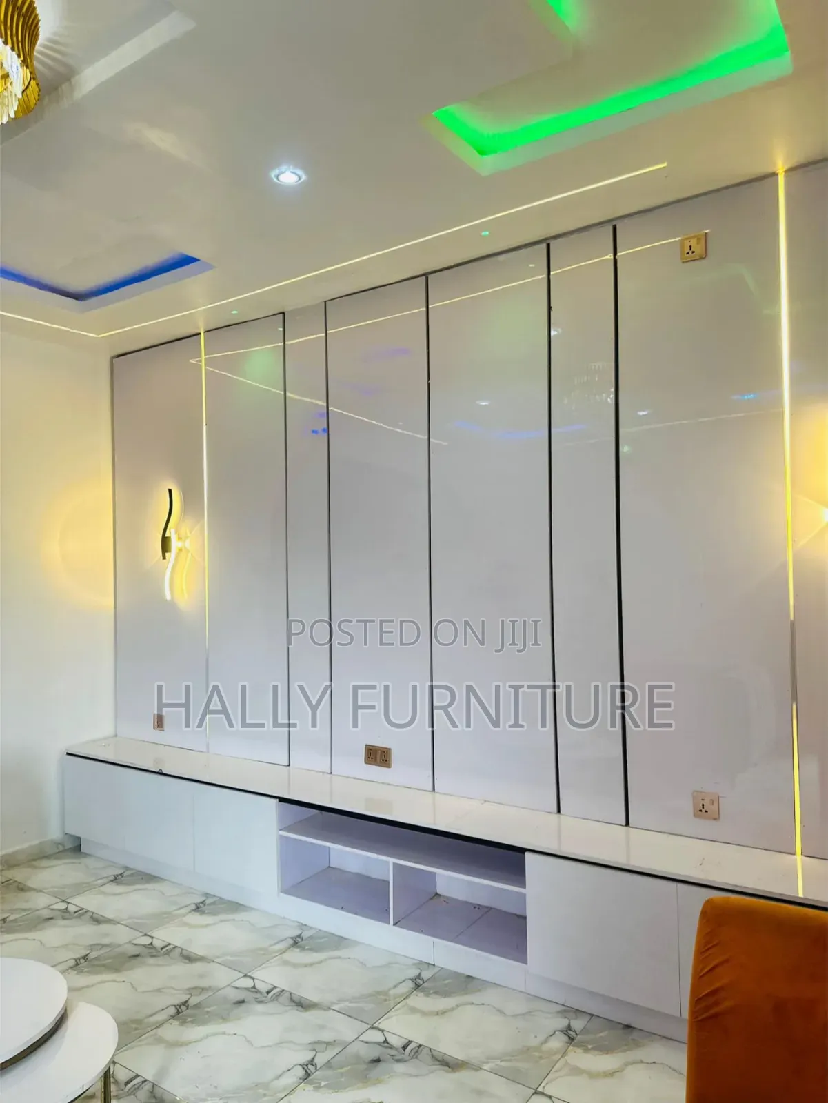 Off White TV Console