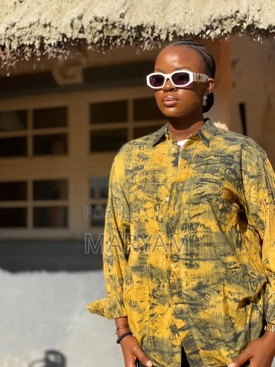 Tie-Dye Long Sleeve Button-Up Shirts