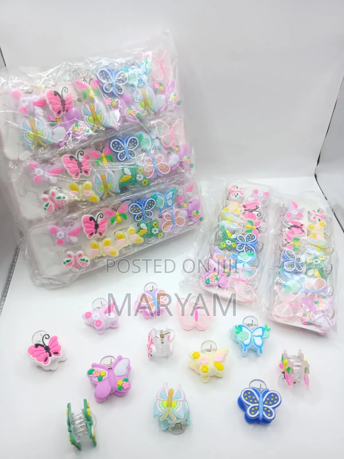 Character Cute Butterfly Mini Hair Claw Clips