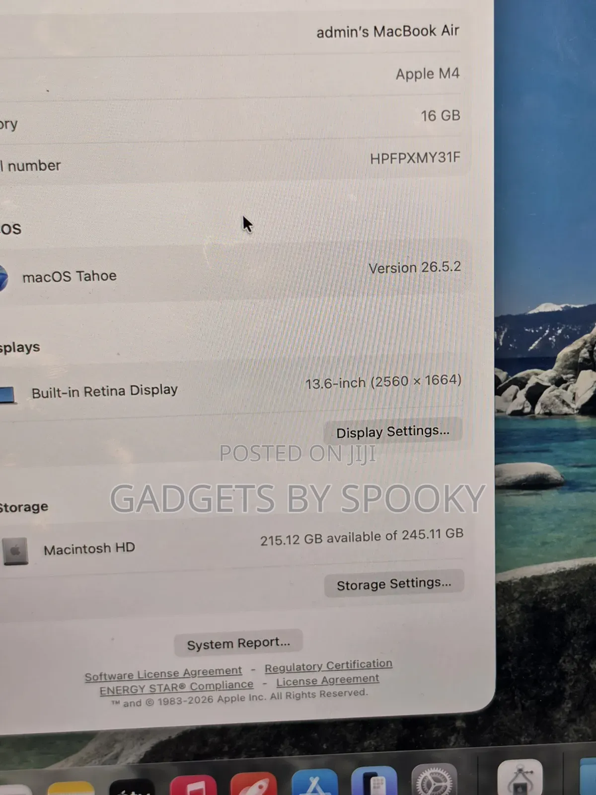 Laptop Apple MacBook Air 2025 M4 16GB SSD 256GB