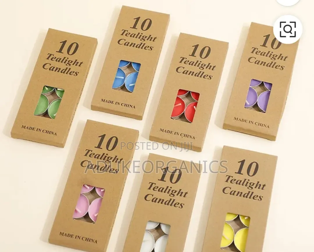 Portable Tea Candle Light 10 in 1 Pack Unique Colors for Meditation
