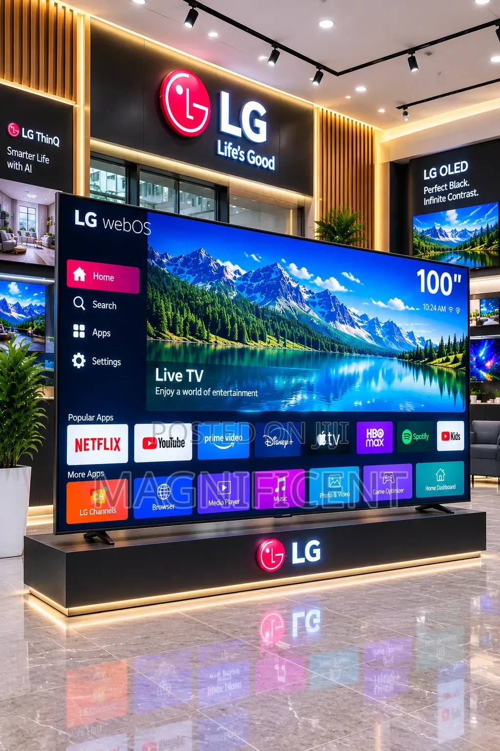  Original
LG 100-Inch UHD Smart TV – 100UK6400 | AI ThinQ | webOS