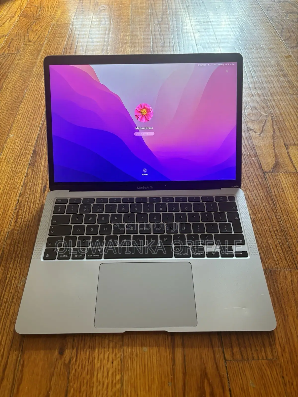 Laptop Apple MacBook Air 2020 M1 8GB Apple M1 SSD 256GB
