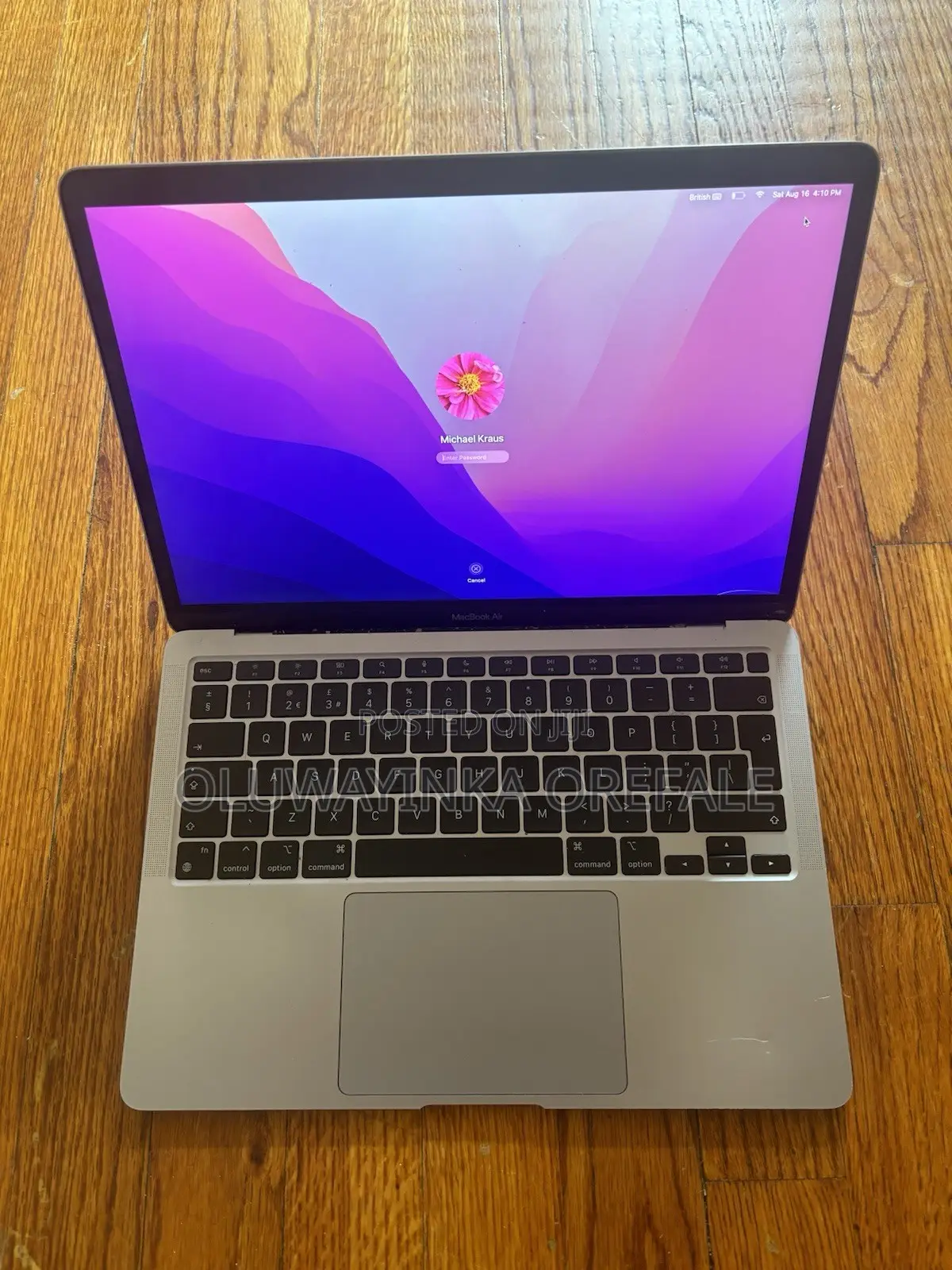 Laptop Apple MacBook Air 2020 M1 8GB Apple M1 SSD 256GB