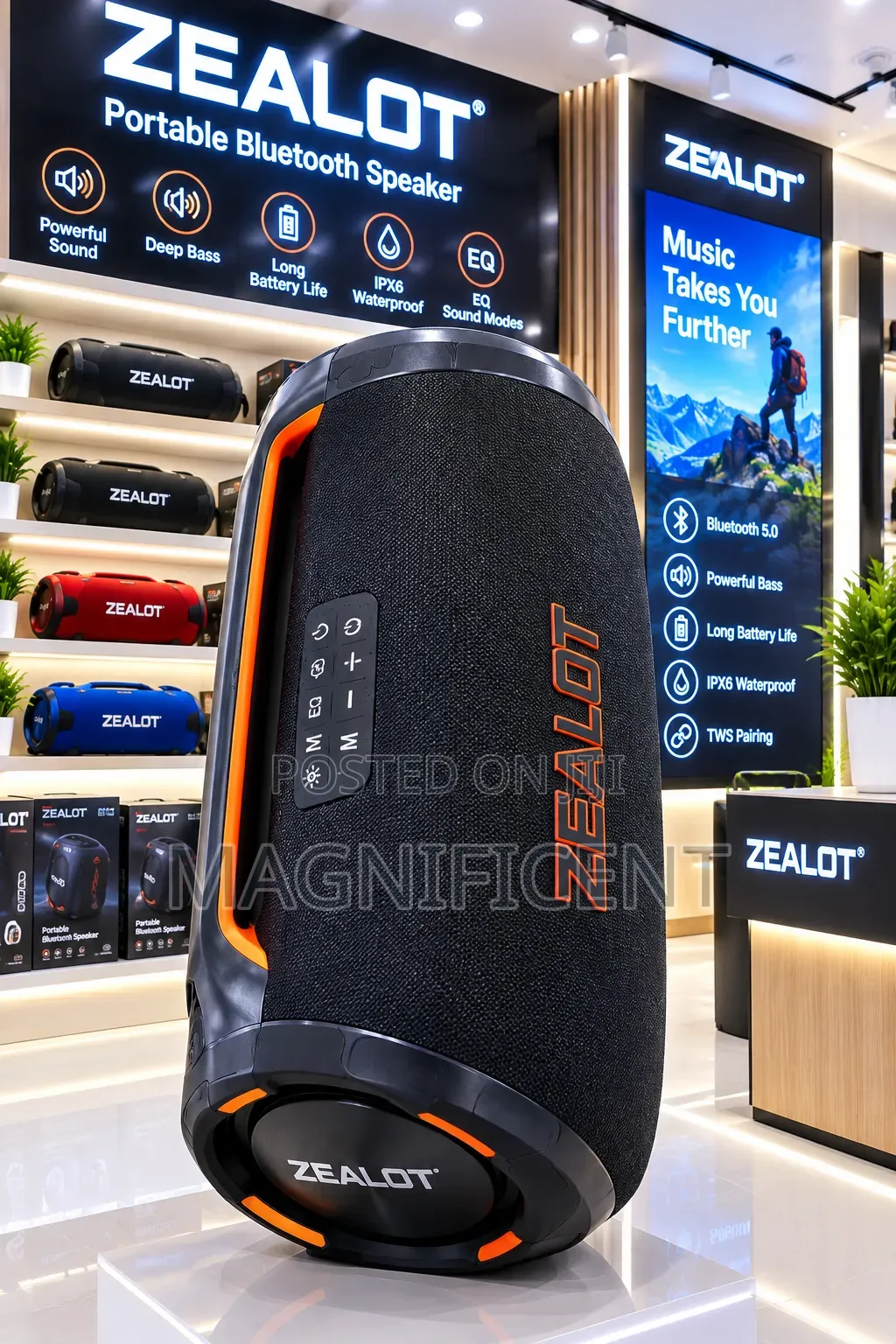 ZEALOT Premium Bluetooth Speaker Powerful Sound Deep Bass Wireless