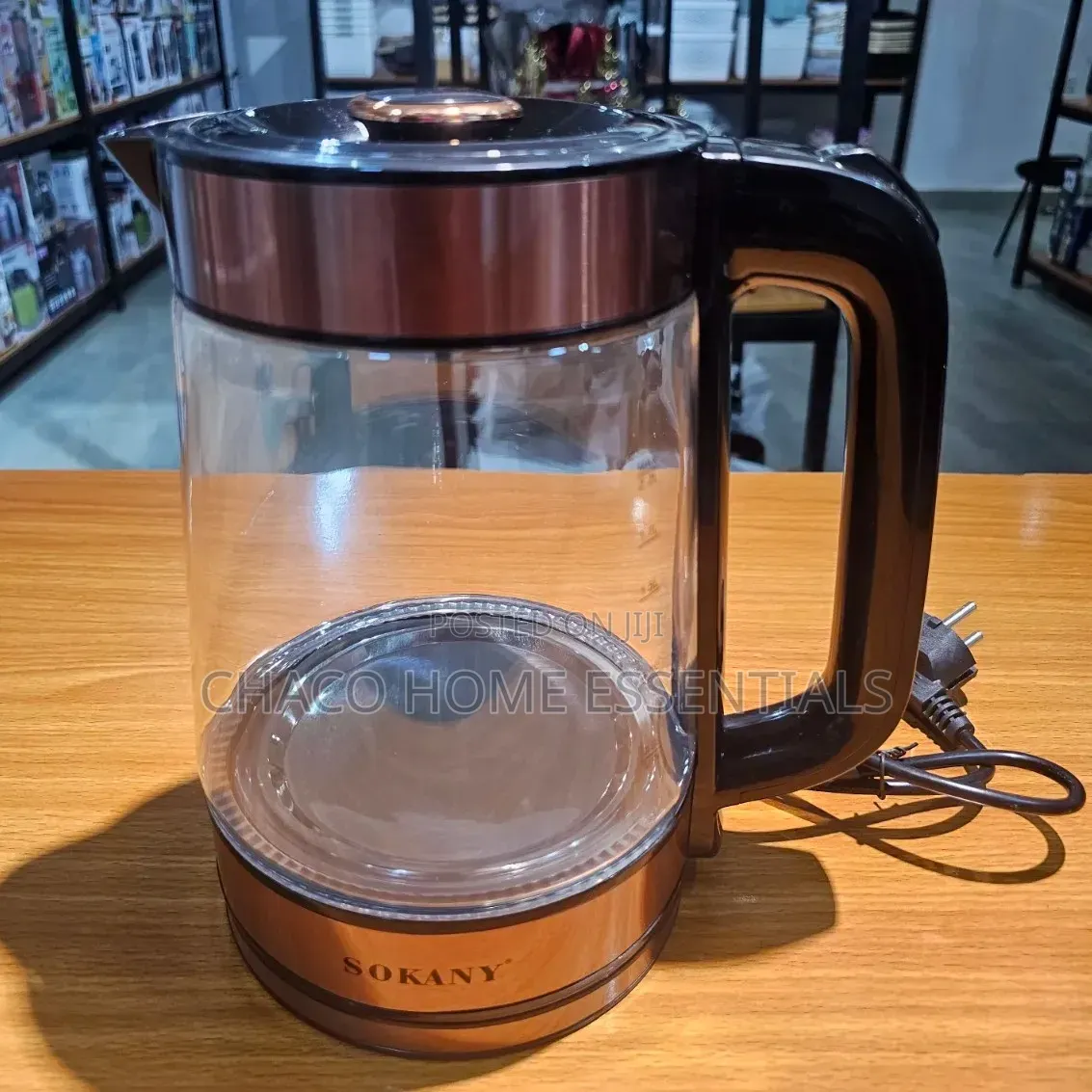 Sokany 2.2L Transparent Glass Electric Kettle