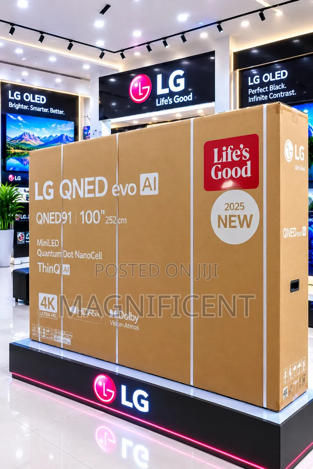 LG QNED91 100-Inches Ultra HD Smart TV – Premium QNED Evo AI