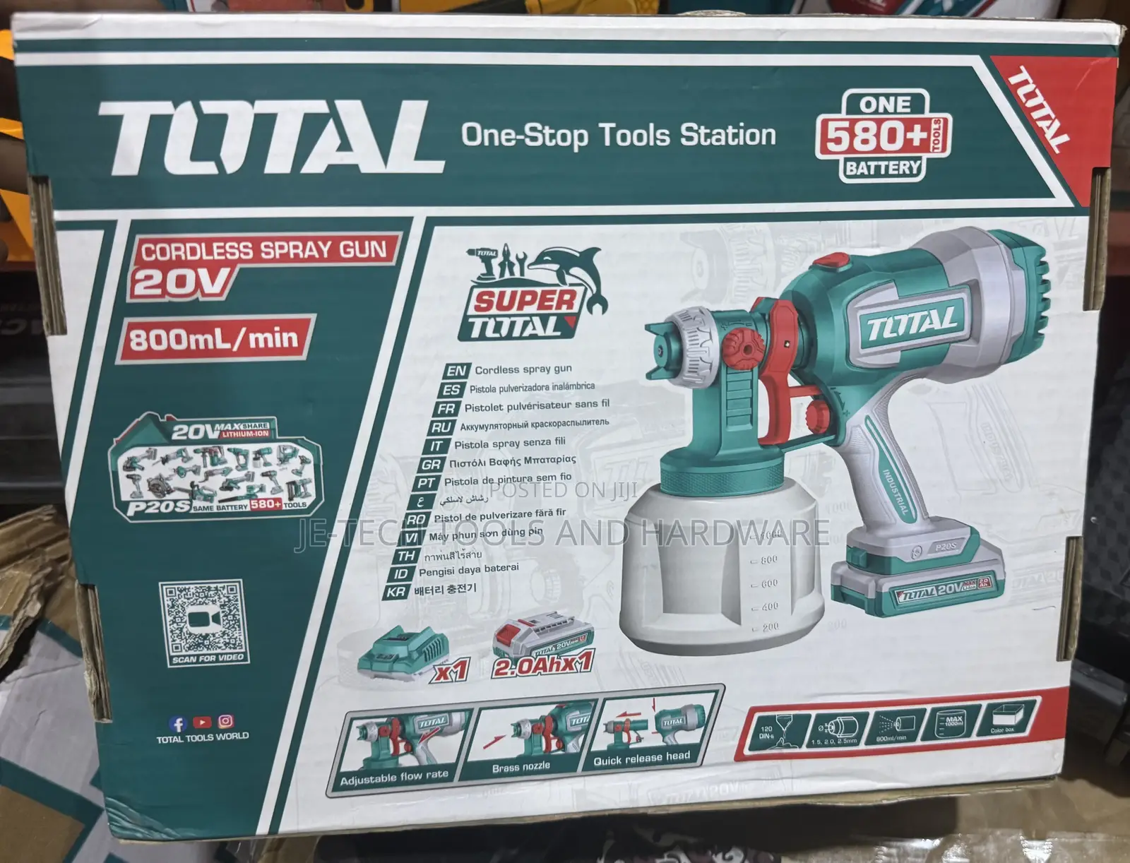 Total Lithium-Ion Spray Gun 20V (P20S)