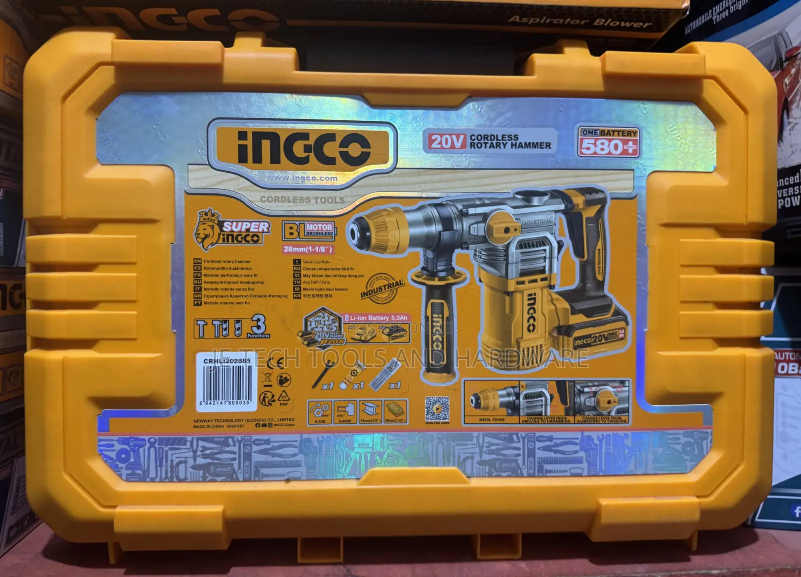 Ingco 20v Cordless Rotary Hammer 28mm