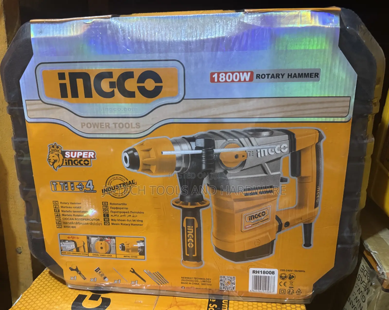 Ingco RH18008 Industrial Rotary Hammer 1500W