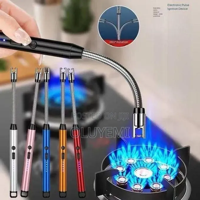 Rechargeable USB Electric Arc Lighter (360° Flexible Long Neck)