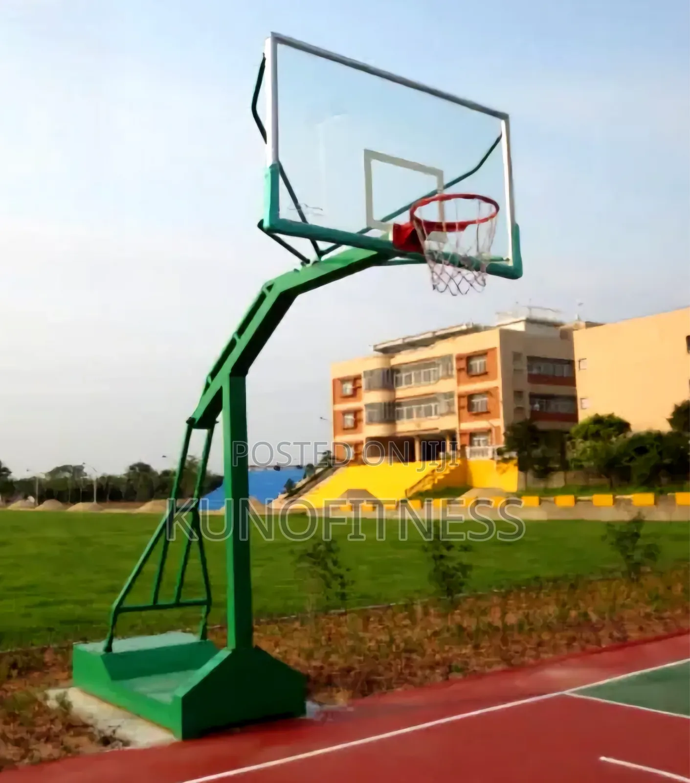Olympic Basketball Stand 12mm Tempered Glass Movable Base