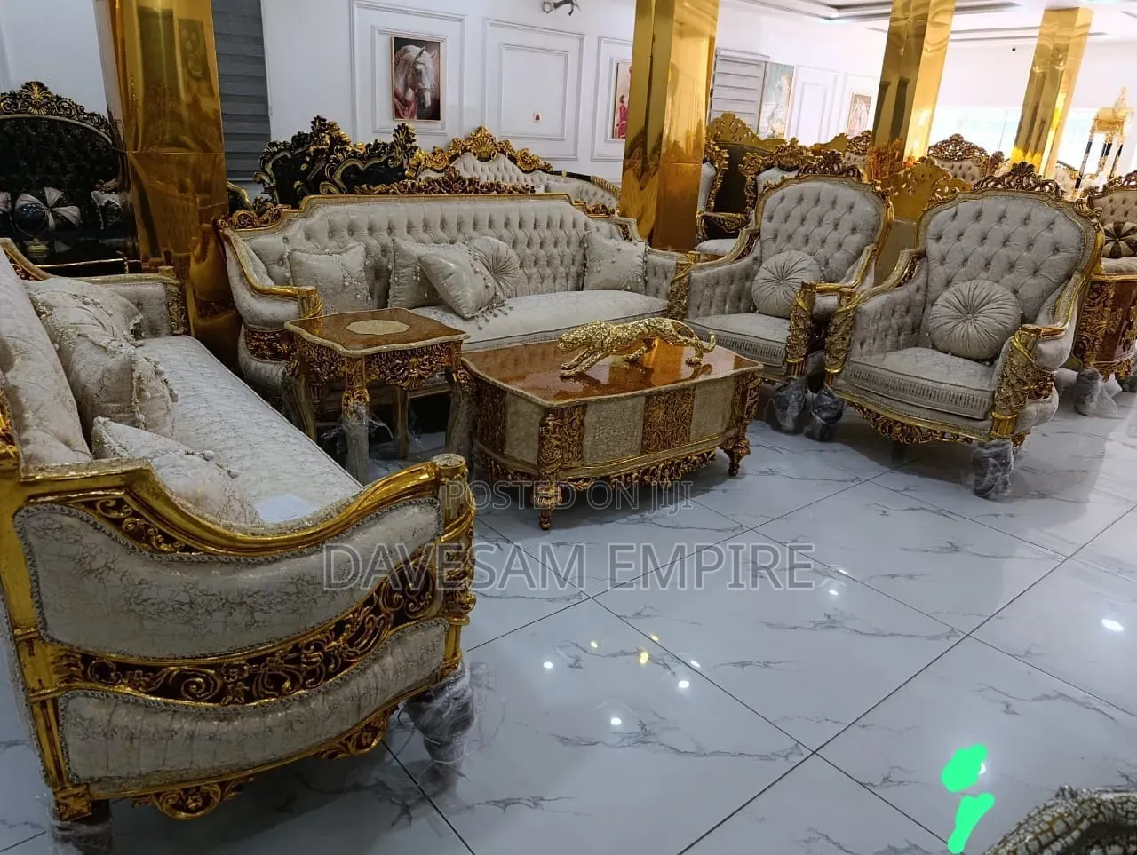 Beautifully Designed Luxury Egyptian 8-Seater Royal Sofa