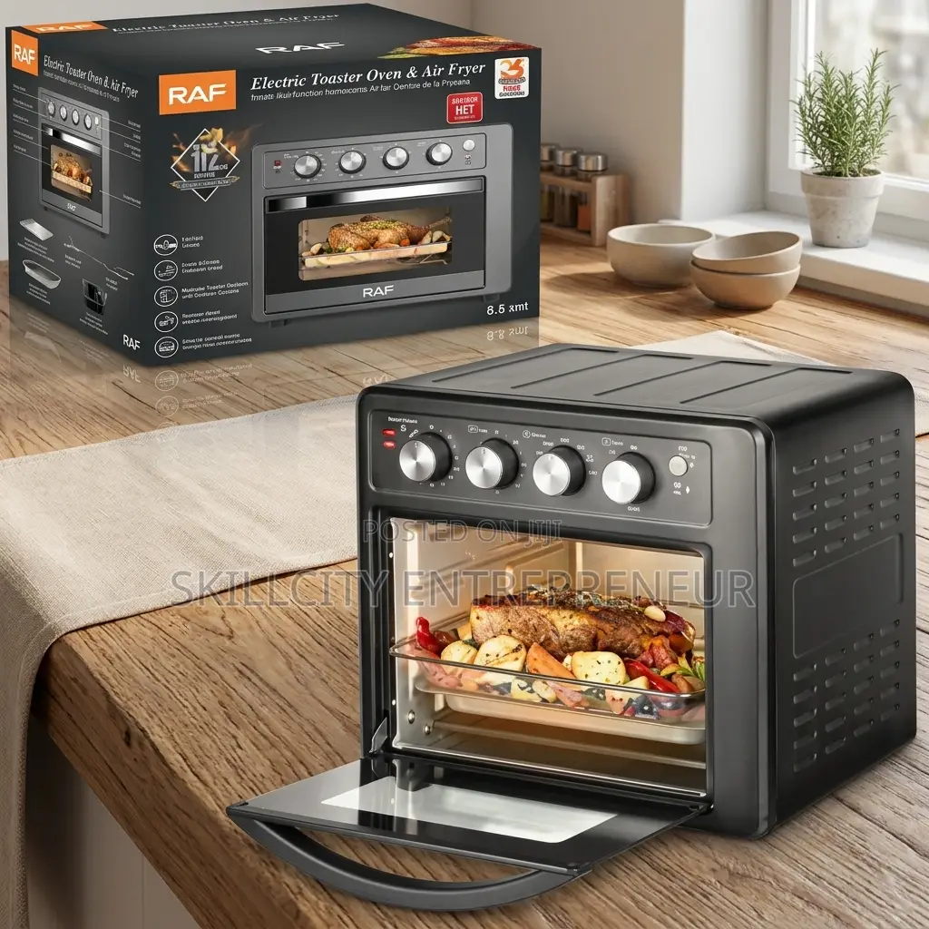 25L RAF 3-in-1 Electric Oven Air Fryer Toaster