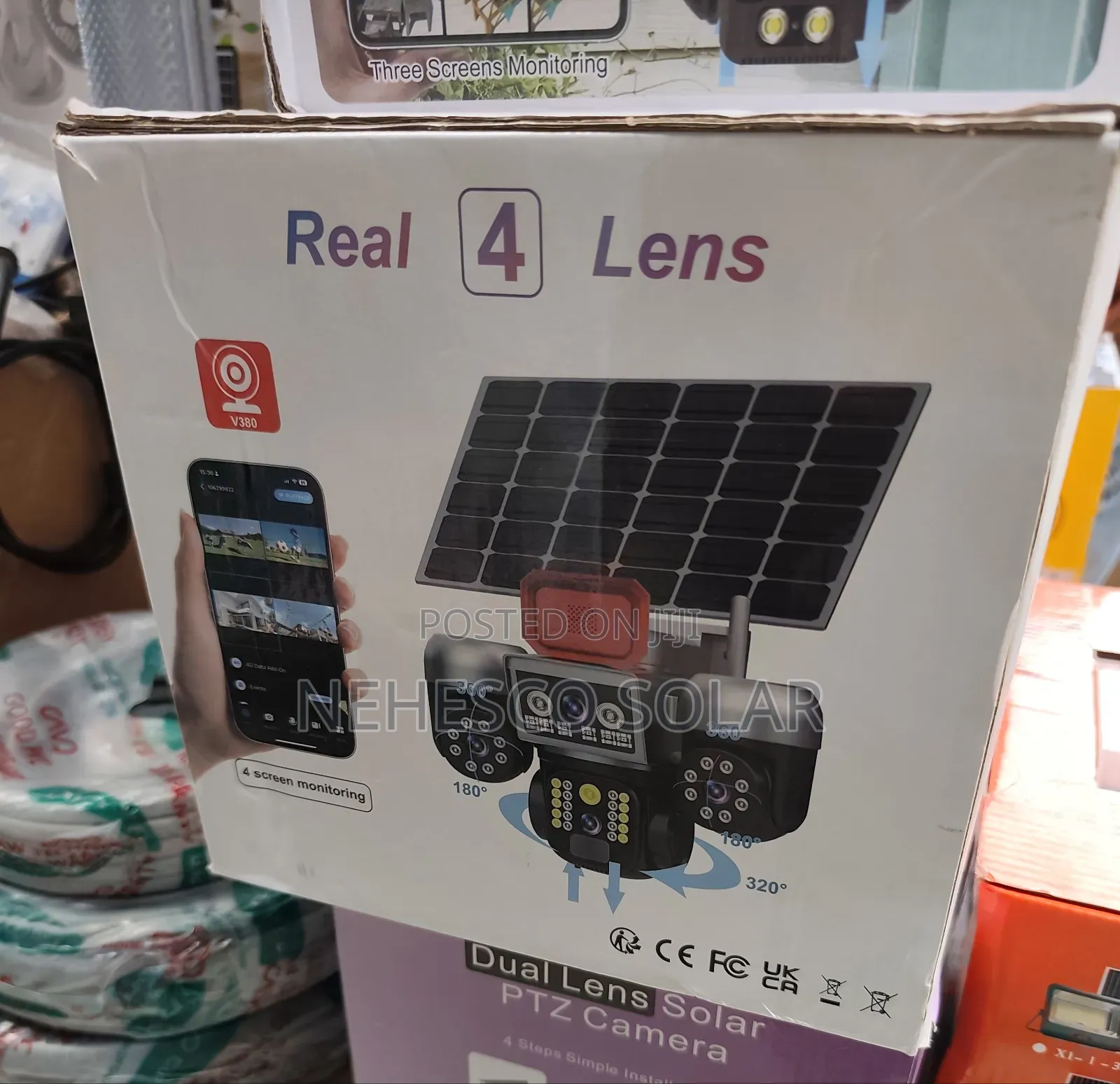 T44 4G LTE 4-Lens Intelligent Solar PTZ Camera