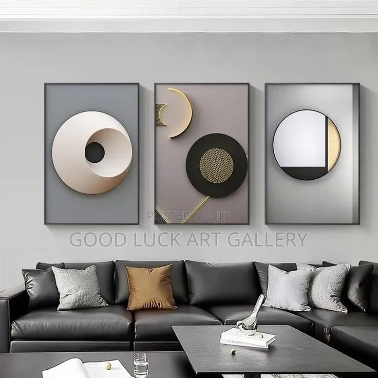 A Triptych Set of Modern Abstract Canvas Prints